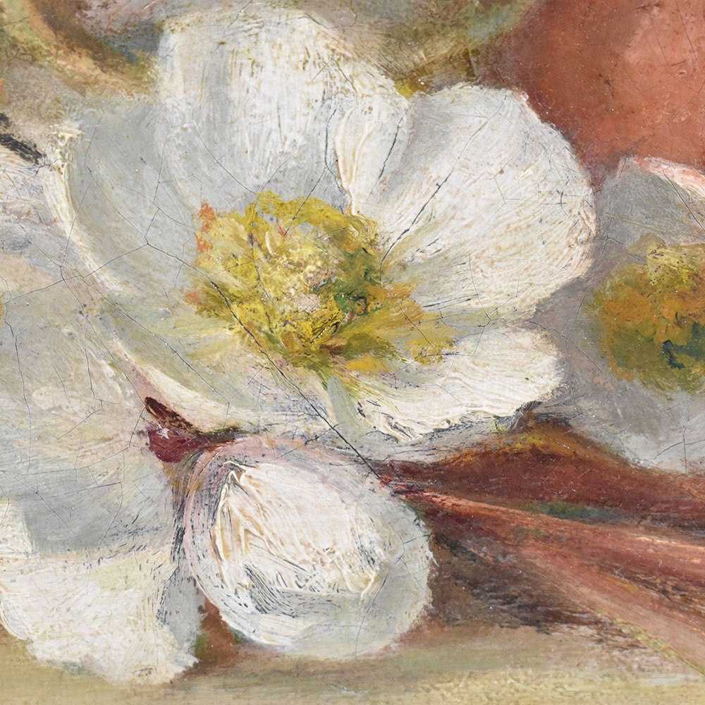 QF 461 1a antique painting still life painting flower oil painting xix century.jpg
